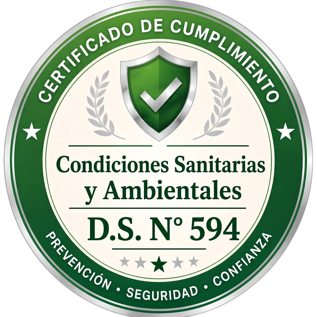 Sello Certificado de Cumplimiento — D.S. N° 594