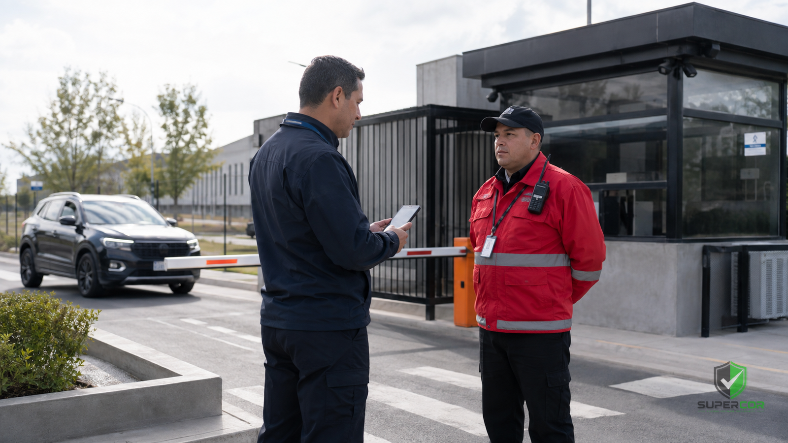SUPERCOR controlando guardias de seguridad privada en terreno